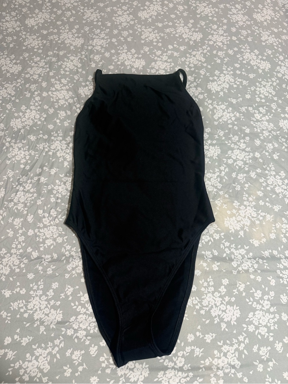 Girls' Black One-Piece Swimsuit